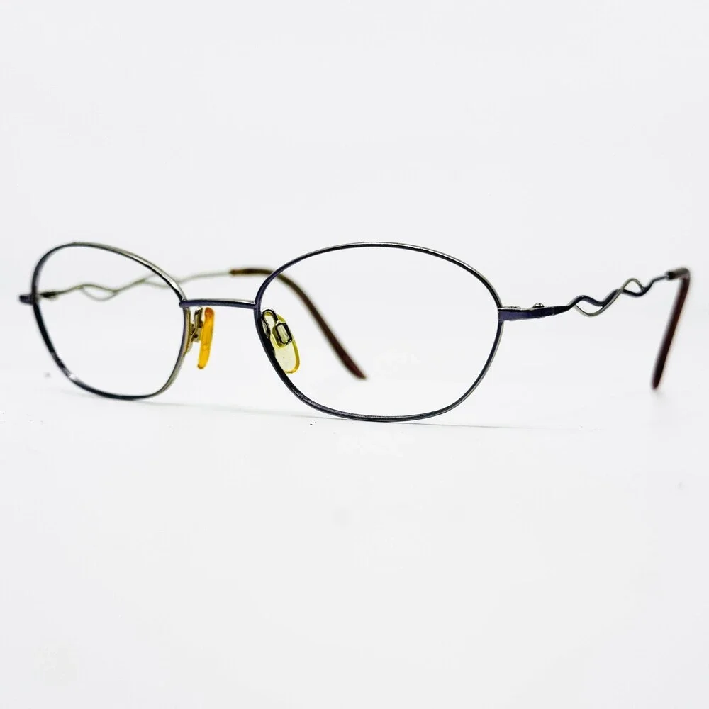 Charmant Eyeglass Frames Womens Purple Wavy Temple AR18415 51-18-135